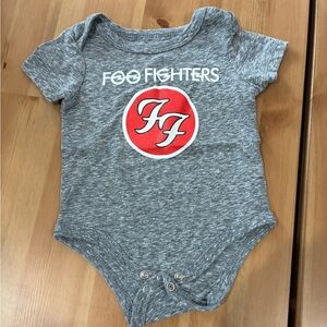 Gray FooFighters Baby Onesie